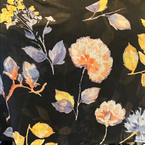 Forever 21 Black Maxi Dress with Floral Print - Picture 8 of 8